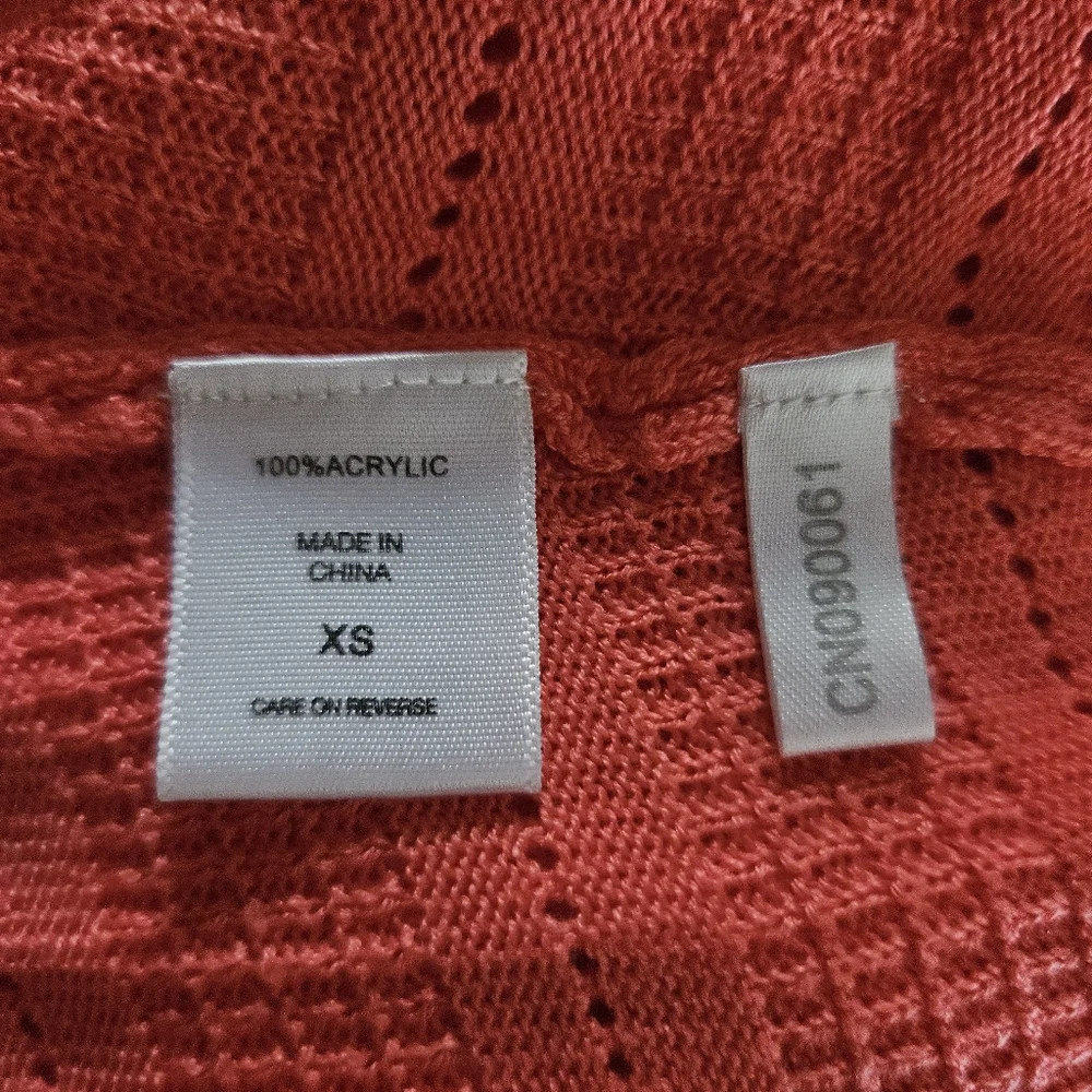 New York & Company Coral Crew Neck Sweater Sz XS - Picture 3 of 7